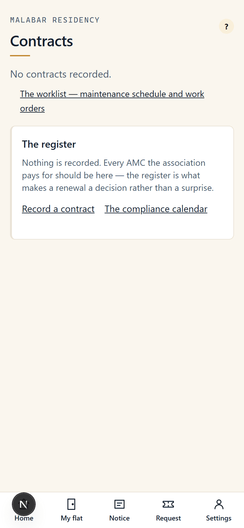 Contracts on a phone