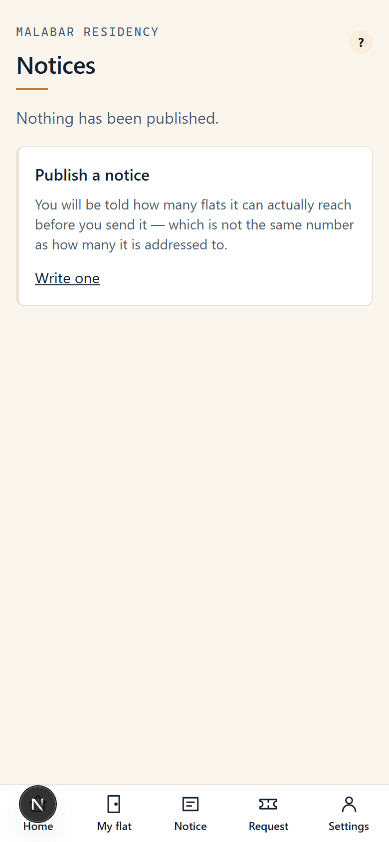 Notices on a phone